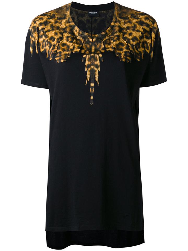 Long Penelope T-shirt - Women - Cotton - Xxs, Black, Cotton, Marcelo Burlon County Of Milan