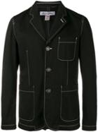Comme Des Garçons Shirt Single Breasted Jacket, Men's, Size: Medium, Black, Cotton