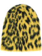 Laneus Animal Pattern Beanie - Yellow