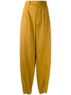 Gucci Moiré Straight-leg Trousers - Yellow