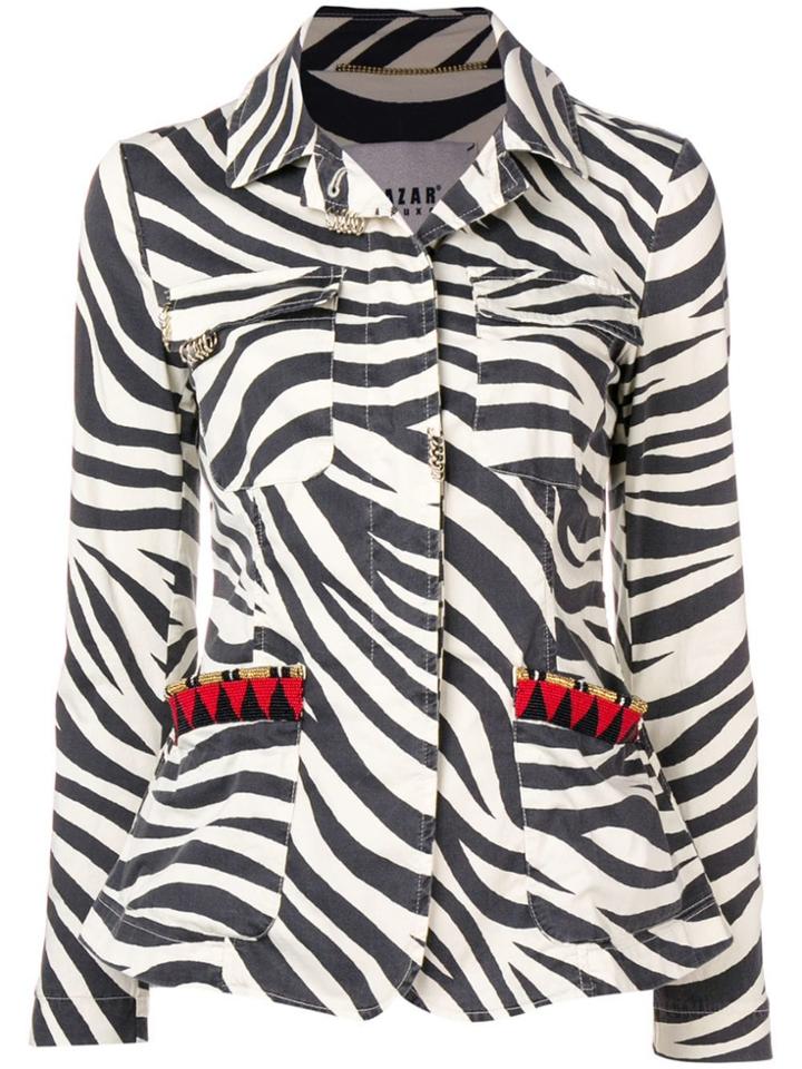 Bazar Deluxe Animalier Printed Blazer - Black