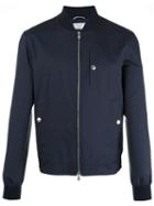 Brunello Cucinelli Light-weight Zip Jacket, Men's, Size: 52, Blue, Silk/virgin Wool