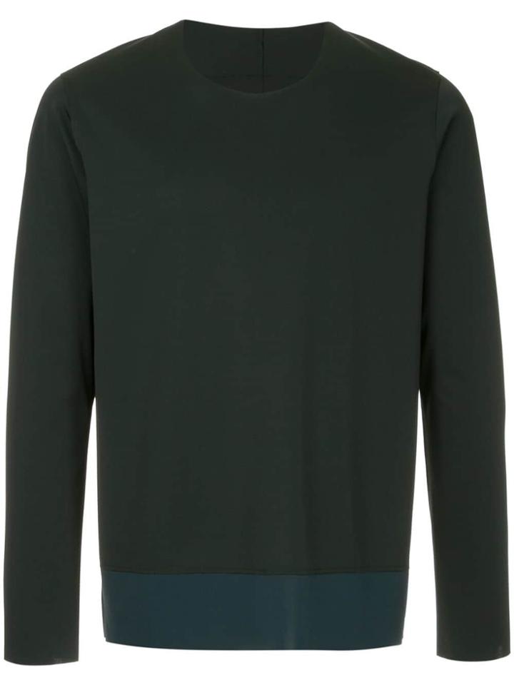 Attachment Two-tone Sweatshirt - Black