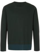 Attachment Two-tone Sweatshirt - Black