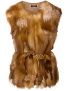 Twin-set Belted Waistcoat - Nude & Neutrals