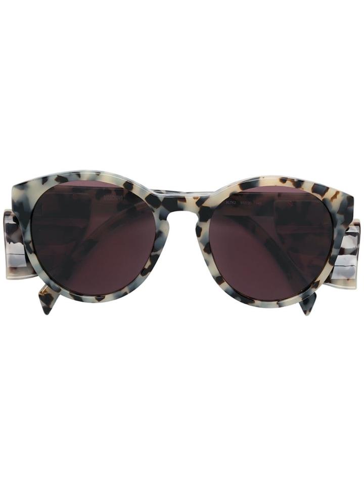 Moschino Eyewear Round Sunglasses - Black
