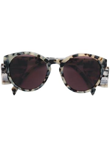 Moschino Eyewear Round Sunglasses - Black