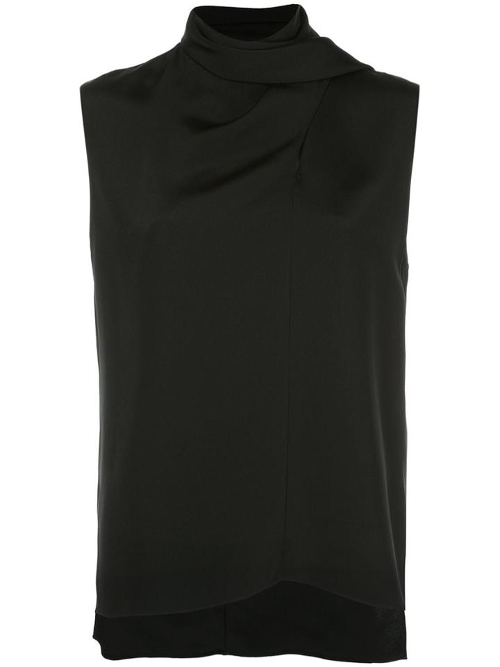 Adam Lippes Scarf Wrapped Blouse - Black