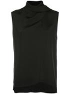 Adam Lippes Scarf Wrapped Blouse - Black