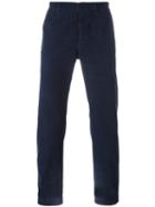 Massimo Alba Straight Trousers, Men's, Size: 46, Blue, Cotton/spandex/elastane