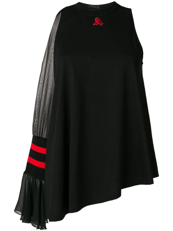 Amen One Shoulder Blouse - Black