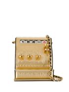 Moschino Cash Machine Shoulder Bag - Gold