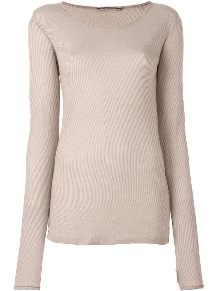 Humanoid Striped T-shirt, Women's, Size: M, Nude/neutrals, Cotton