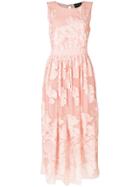 Marco Bologna Floral Embroidered Dress - Pink & Purple