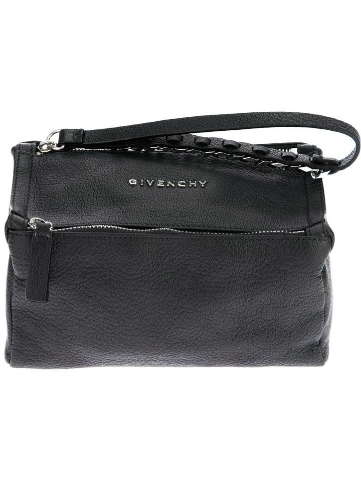 Givenchy Mini 'pandora' Clutch, Women's, Black, Sheep Skin/shearling