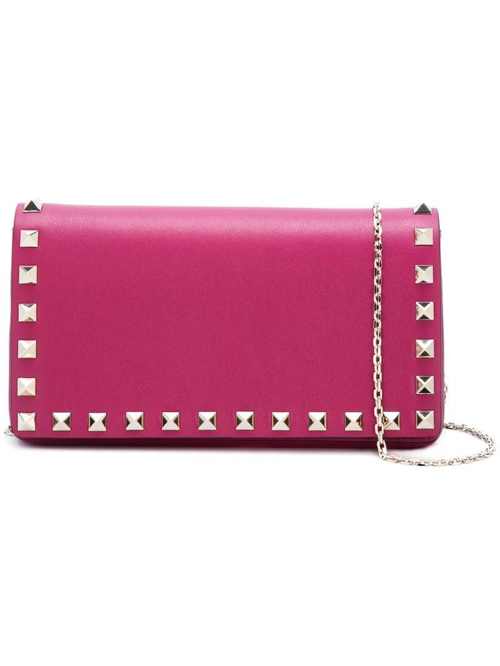Valentino Valentino Garavani Rockstud Crossbody Bag, Women's, Pink/purple, Leather