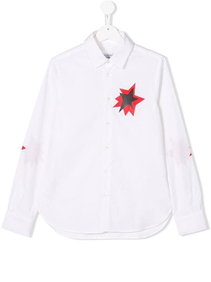 Neil Barrett Kids Star Print Shirt - White