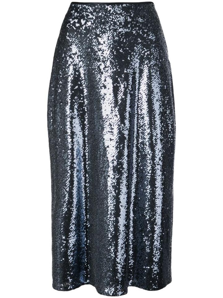 Cinq A Sept Marta Sequined Skirt - Blue