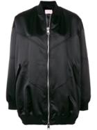 Giamba Oversized Bomber Jacket - Black