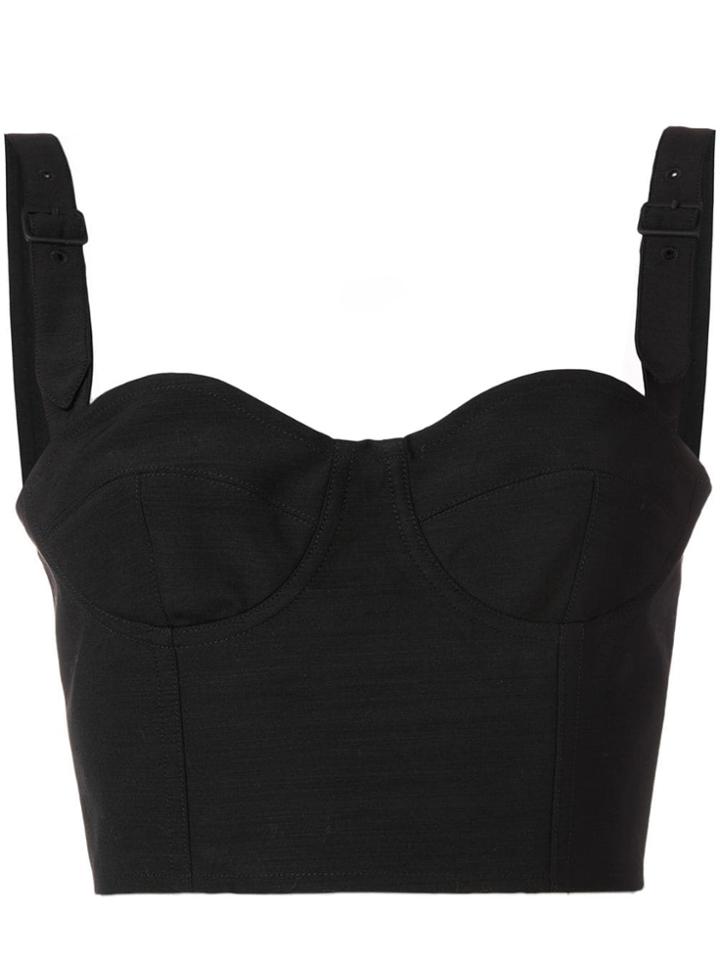 Maison Margiela Bustier Crop Top - Black