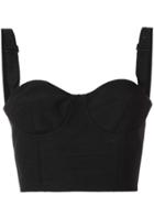 Maison Margiela Bustier Crop Top - Black