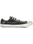 Garcons Infideles Hand Painted And Reworked Converse - Black