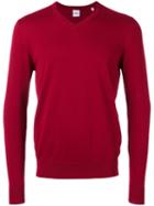 Aspesi - V-neck Sweater - Men - Cotton - 54, Red, Cotton