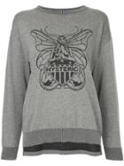 Hysteric Glamour Butter Fly Print Sweatshirt - Grey