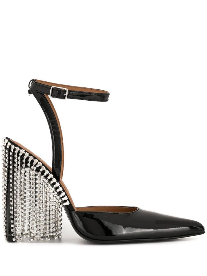 Area Embellished High Heel Pumps - Black