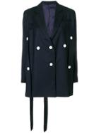Eudon Choi Multiple Buttons Jacket - Blue