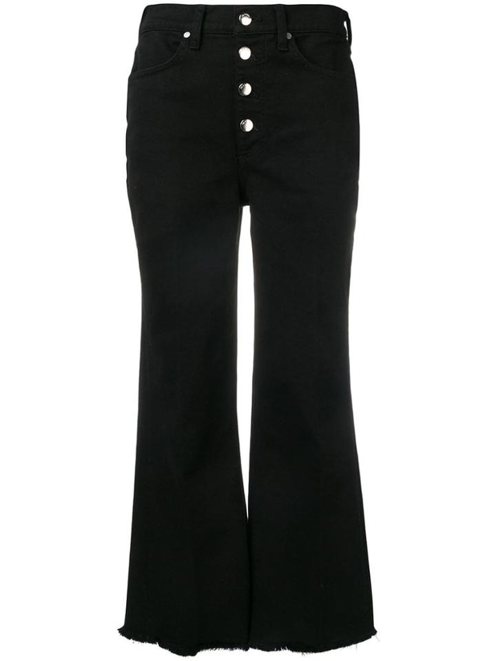 Rag & Bone Cropped Flared Jeans - Black