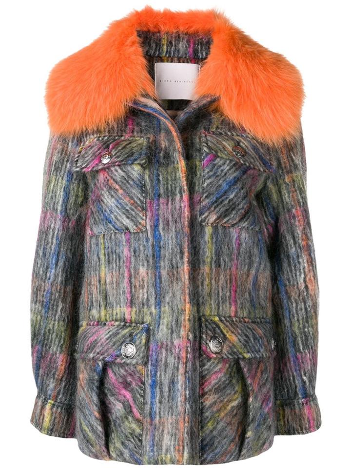 Giada Benincasa Textured Overshirt Jacket - Orange