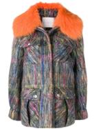 Giada Benincasa Textured Overshirt Jacket - Orange