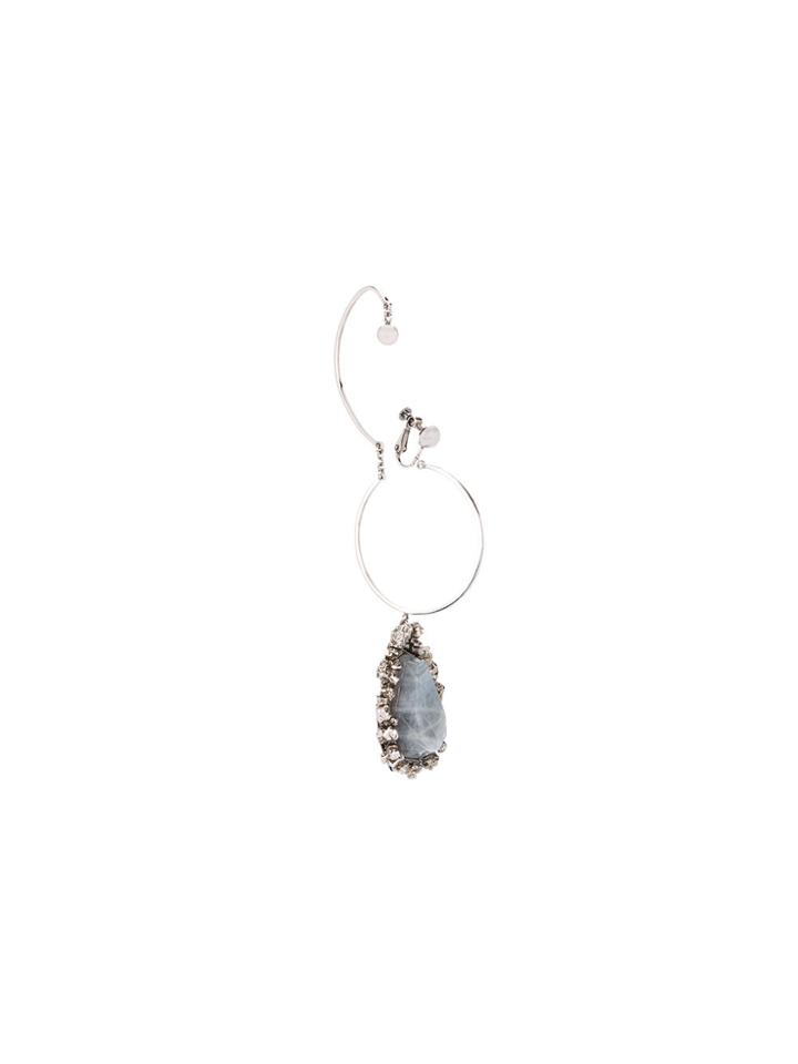 Alexander Mcqueen Stone Embellished Ear Cuff - Multicolour