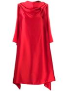 Neil Barrett Asymmetric Draped Dress - Red