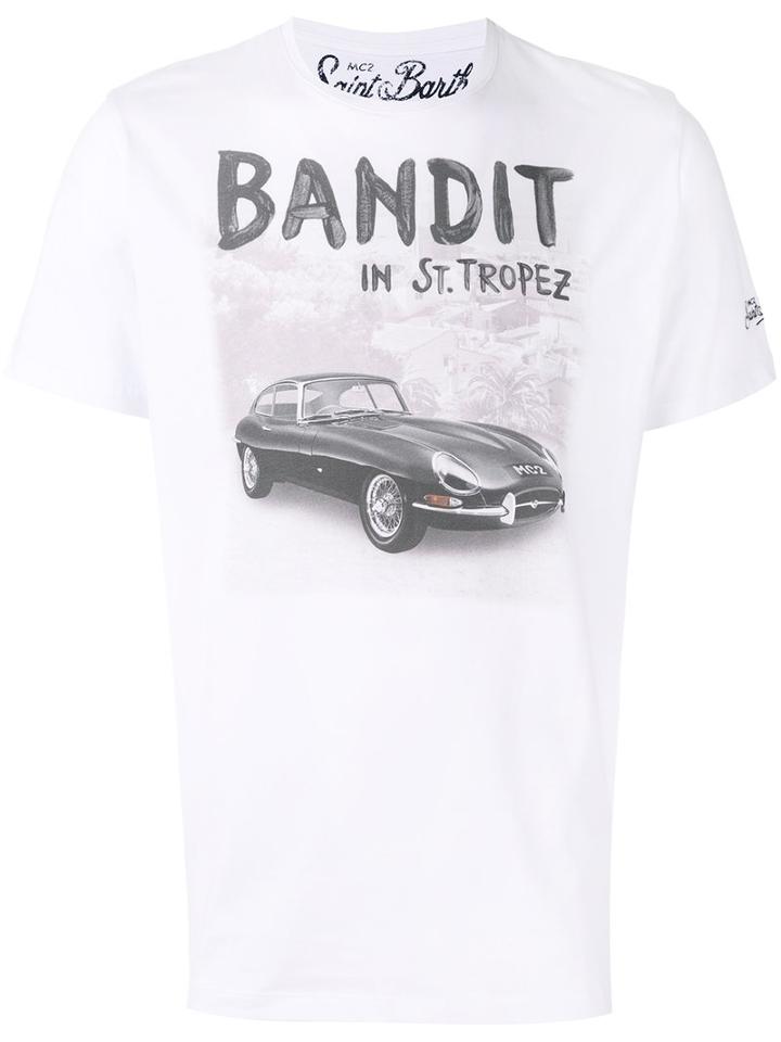 Mc2 Saint Barth - Bandit Print T-shirt - Men - Cotton - L, White, Cotton