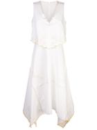 See By Chloé Embroidered Patchwork Dress - White