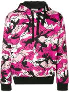 Valentino Camouflage Vltn Printed Hoodie - Pink