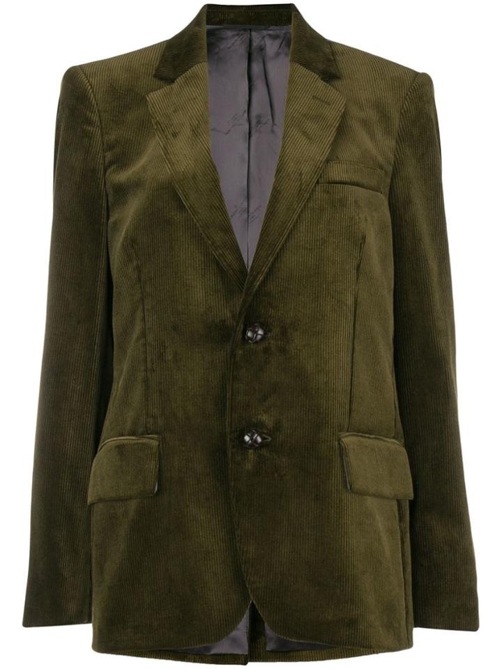 Golden Goose Deluxe Brand Corduroy Fitted Blazer - Green