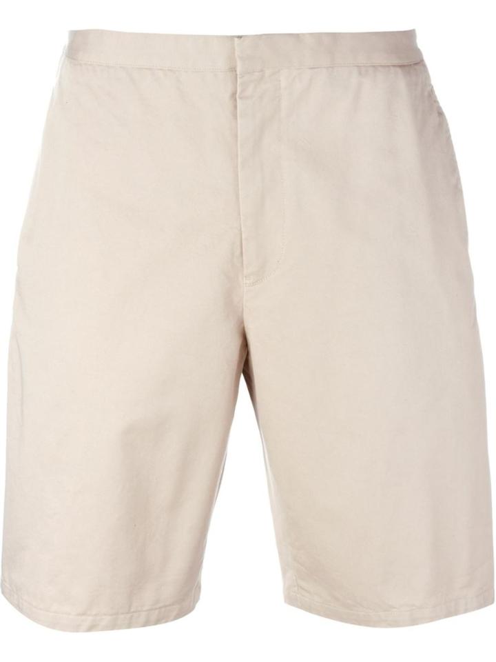 Versace Buckled Chino Shorts, Men's, Size: 46, Nude/neutrals, Cotton