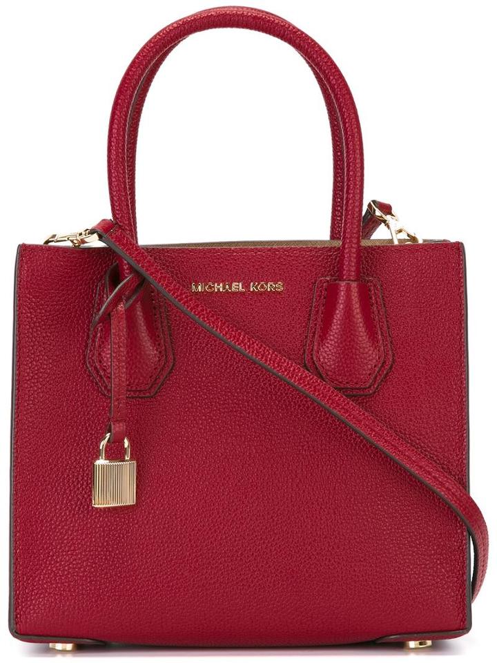 Michael Michael Kors Padlock Charm Tote, Women's, Red