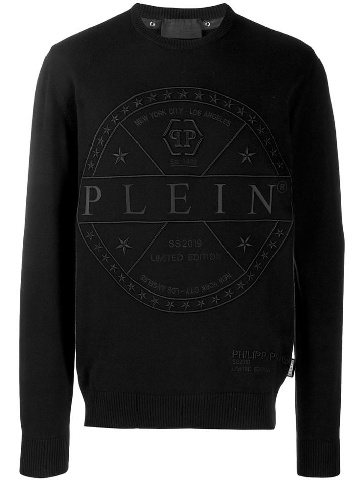 Philipp Plein Embroidered Logo Sweatshirt - Black