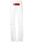 Alyx - Contrasting Front Strap Jeans - Women - Cotton - 27, White, Cotton