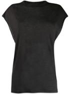 Iro Cap Sleeve T-shirt - Black