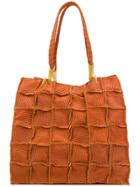 Jamin Puech Grid Detail Shoulder Bag - Yellow & Orange