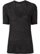 Isabel Marant Maree T-shirt, Women's, Size: Large, Black, Linen/flax