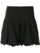 Chloé Scalloped Hem Shorts - Black