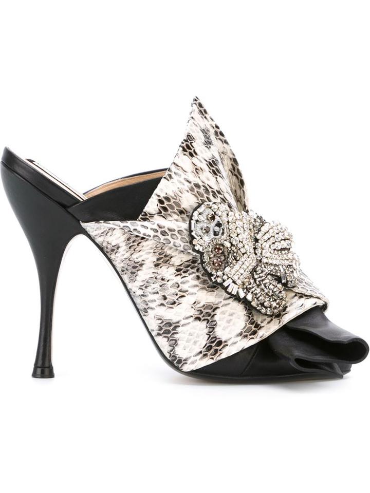 No21 Embellished Knot Detail Mules