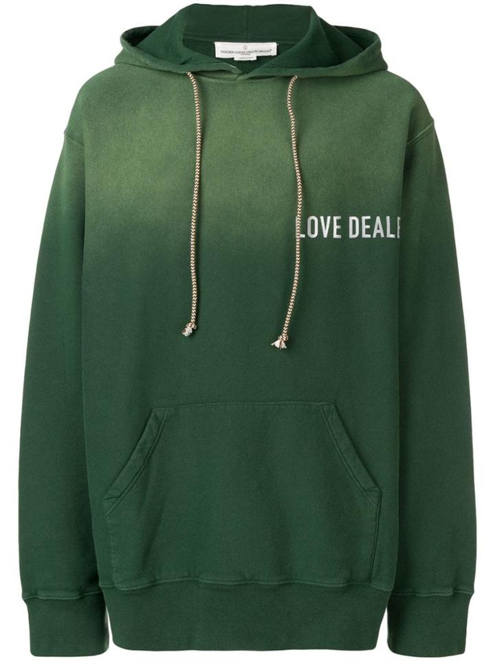 Golden Goose Deluxe Brand Tie Dye Sweatshirtdrawstr - Green