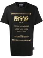 Versace Jeans Etichetta Label Print T-shirt - Black